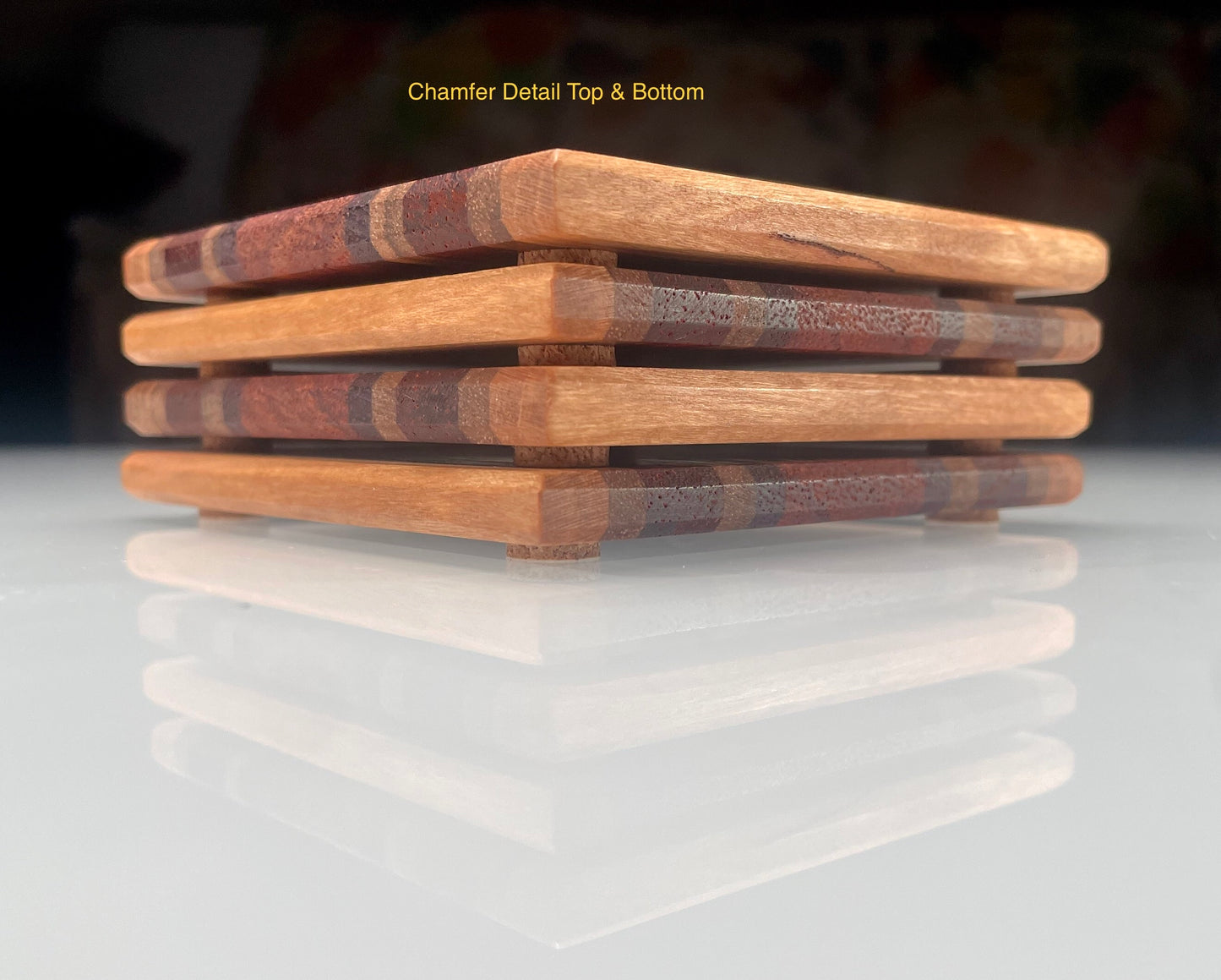 Coasters (Cherry, Walnut, Padauk, Purpleheart & Zebrawood)