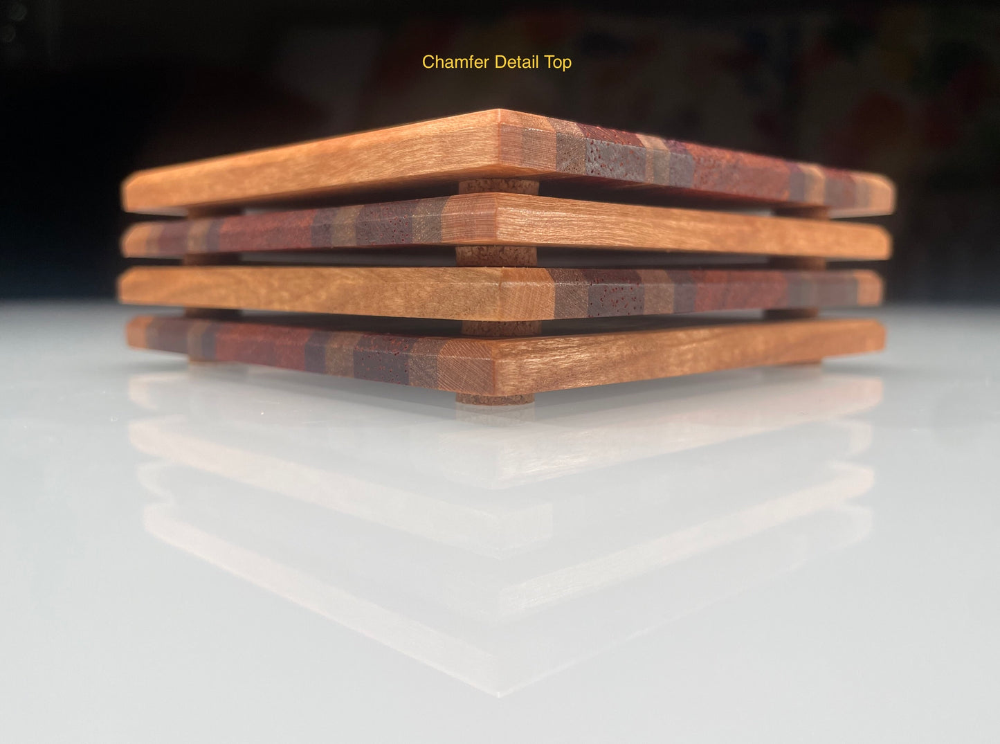 Coasters (Cherry, Walnut, Padauk, Purpleheart & Zebrawood)
