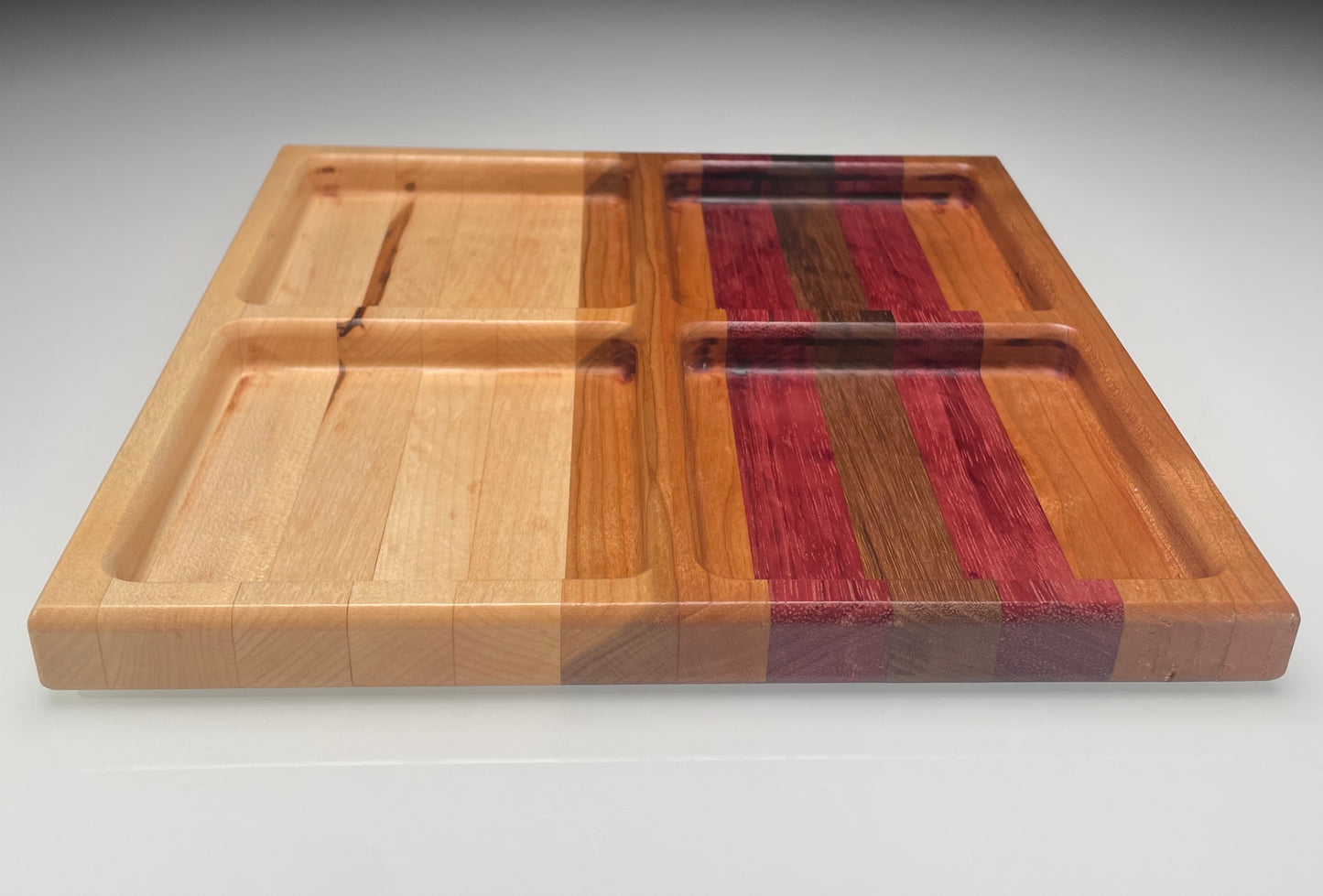 Valet Trey - Square with 4 Compartments