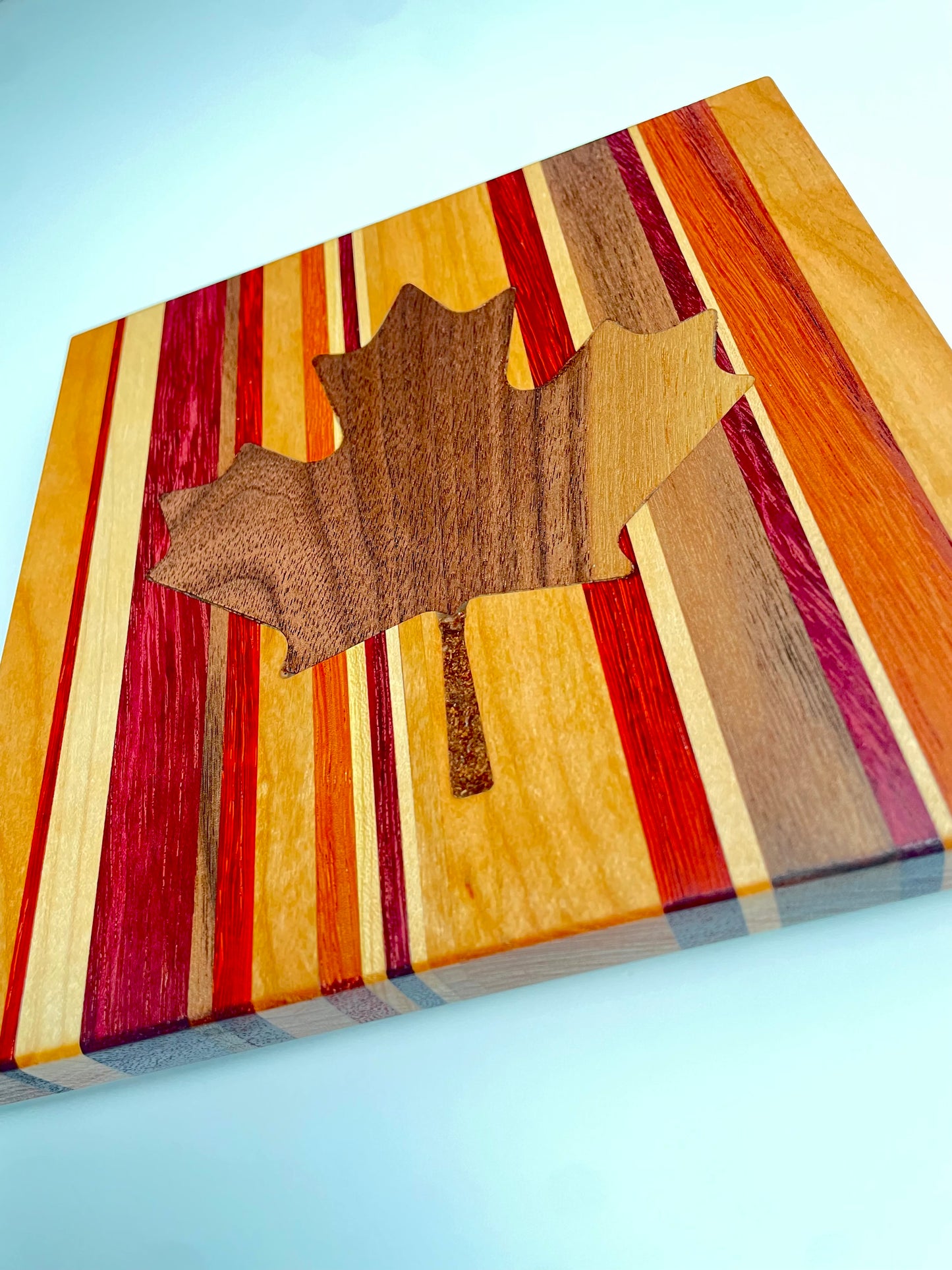 Trivet with Maple Leaf Inlay