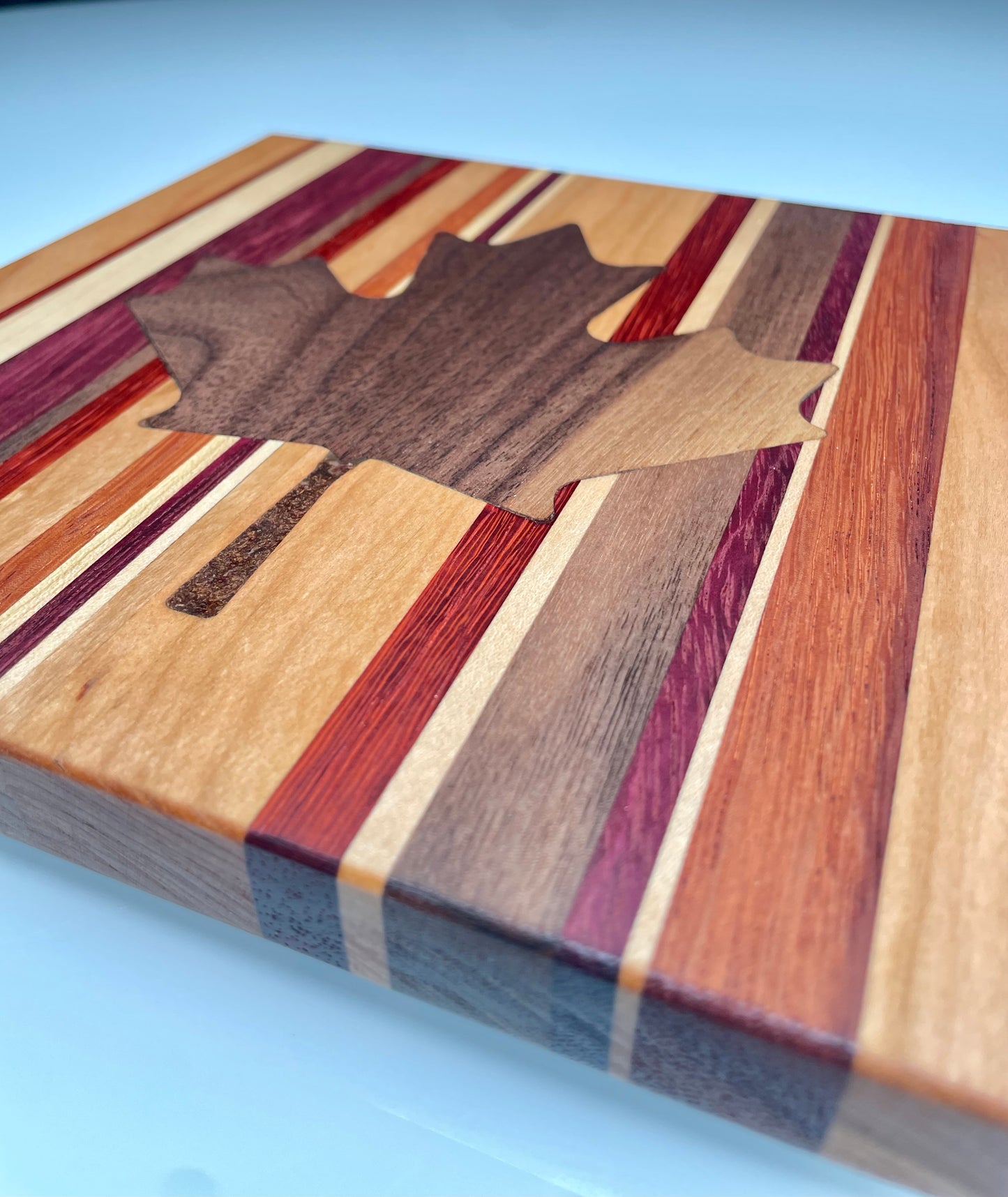 Trivet with Maple Leaf Inlay