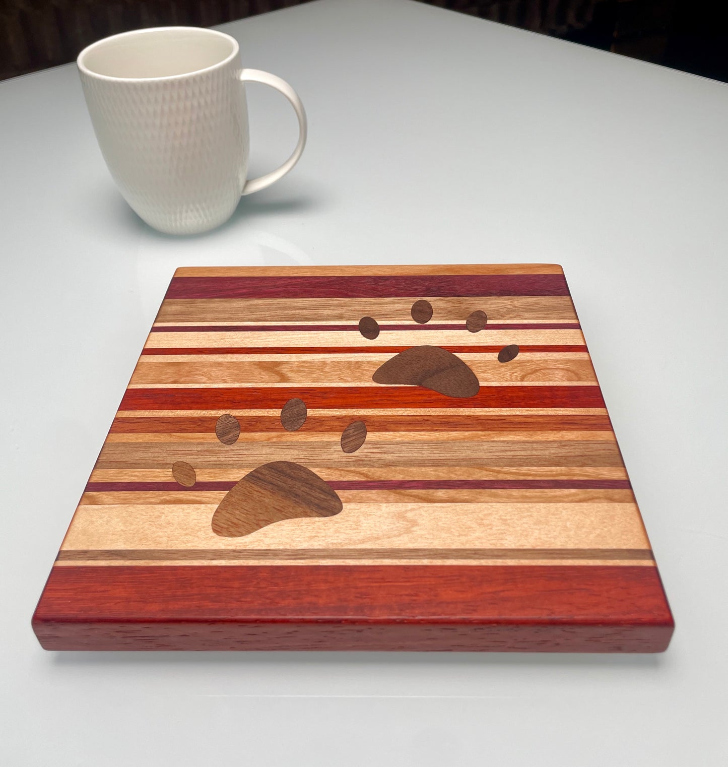 Trivet with Paws Inlay