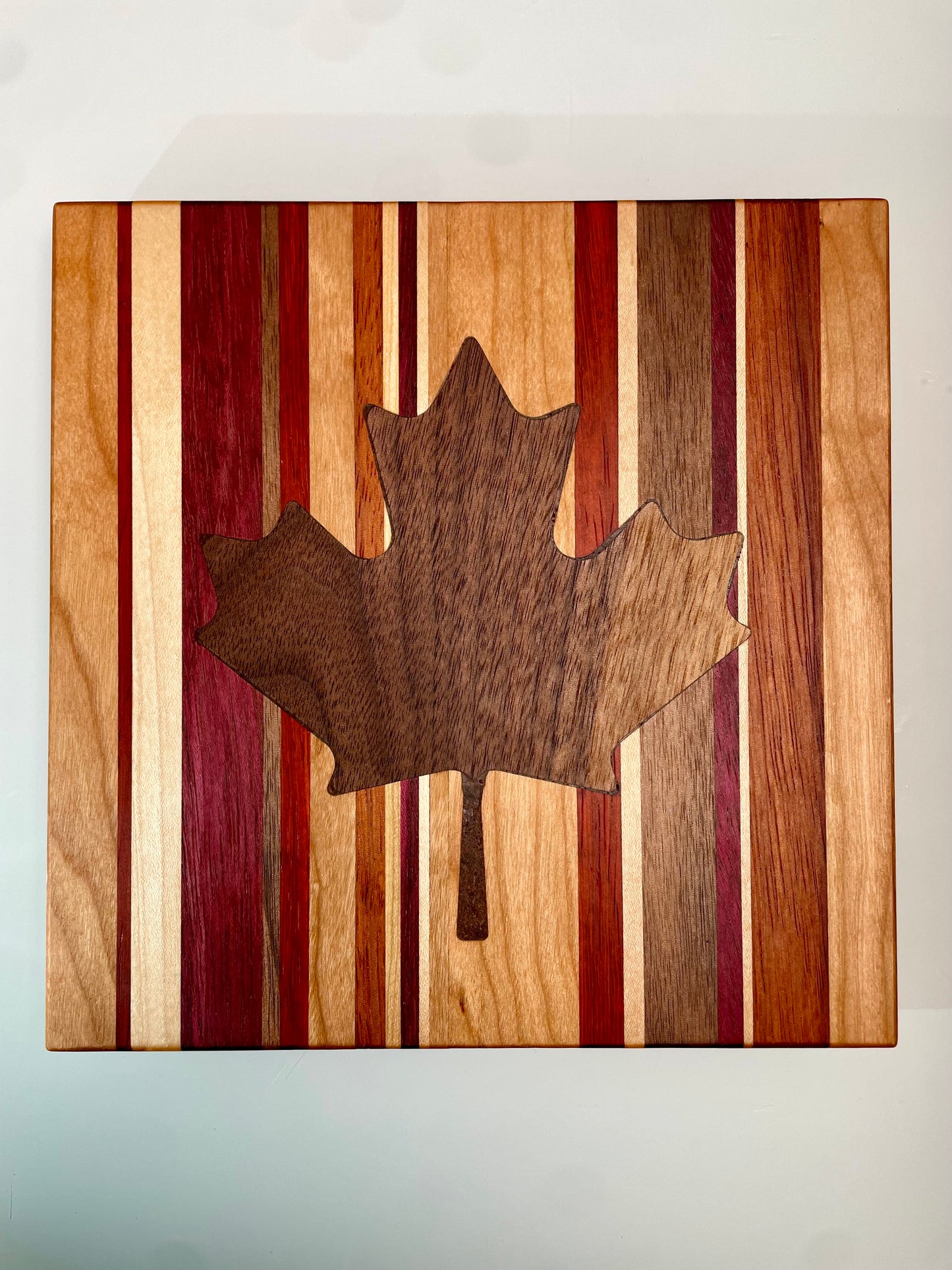 Trivet with Maple Leaf Inlay