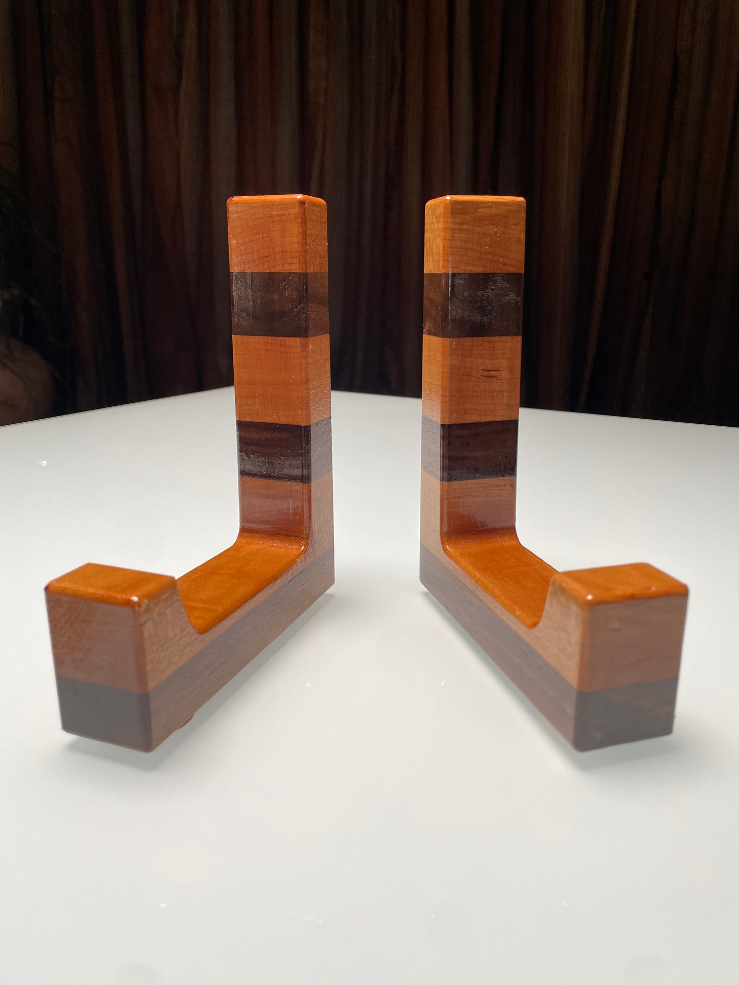 Cutting Board Stands - Cherry & Walnut Linear (PU)