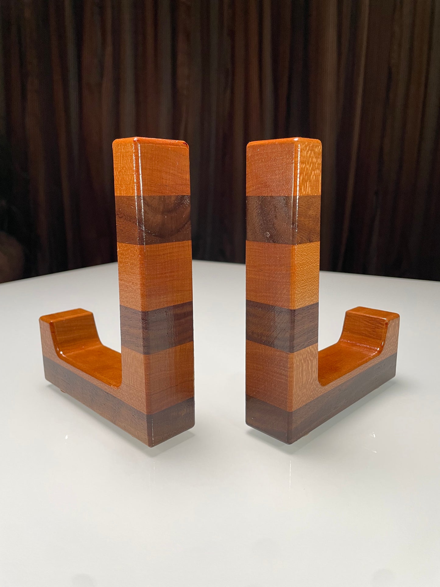 Cutting Board Stands - Cherry & Walnut Linear (PU)