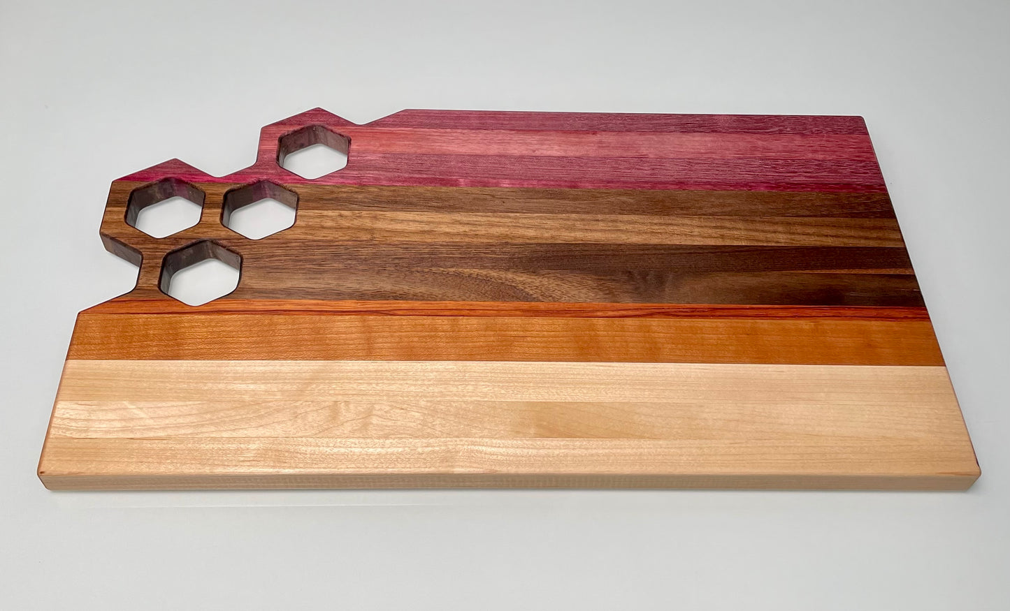 Cutting Board EdgeGrain with Hexagon Handle