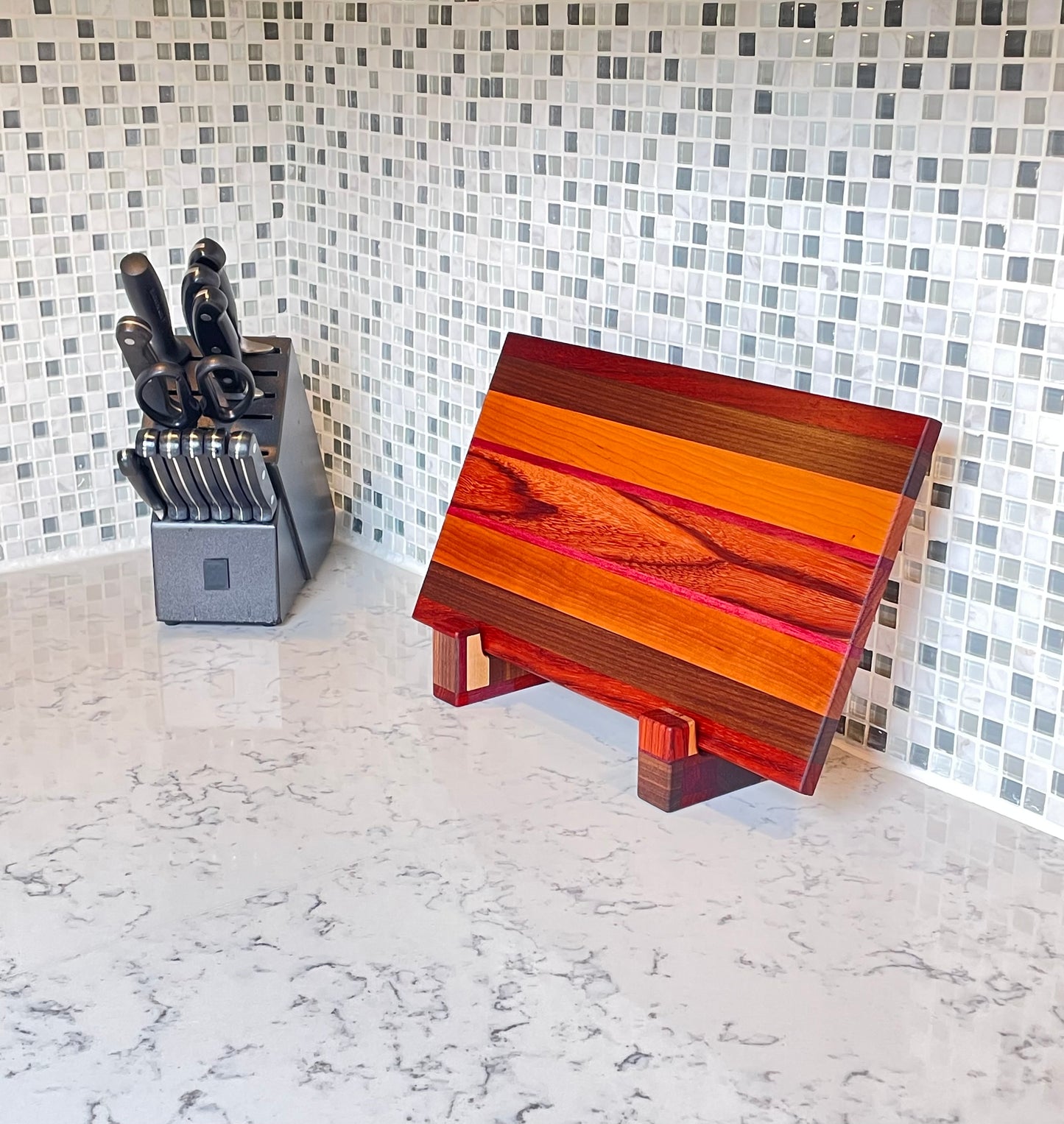 Cutting Board Stands - Rustic Roasted Maple (WB)