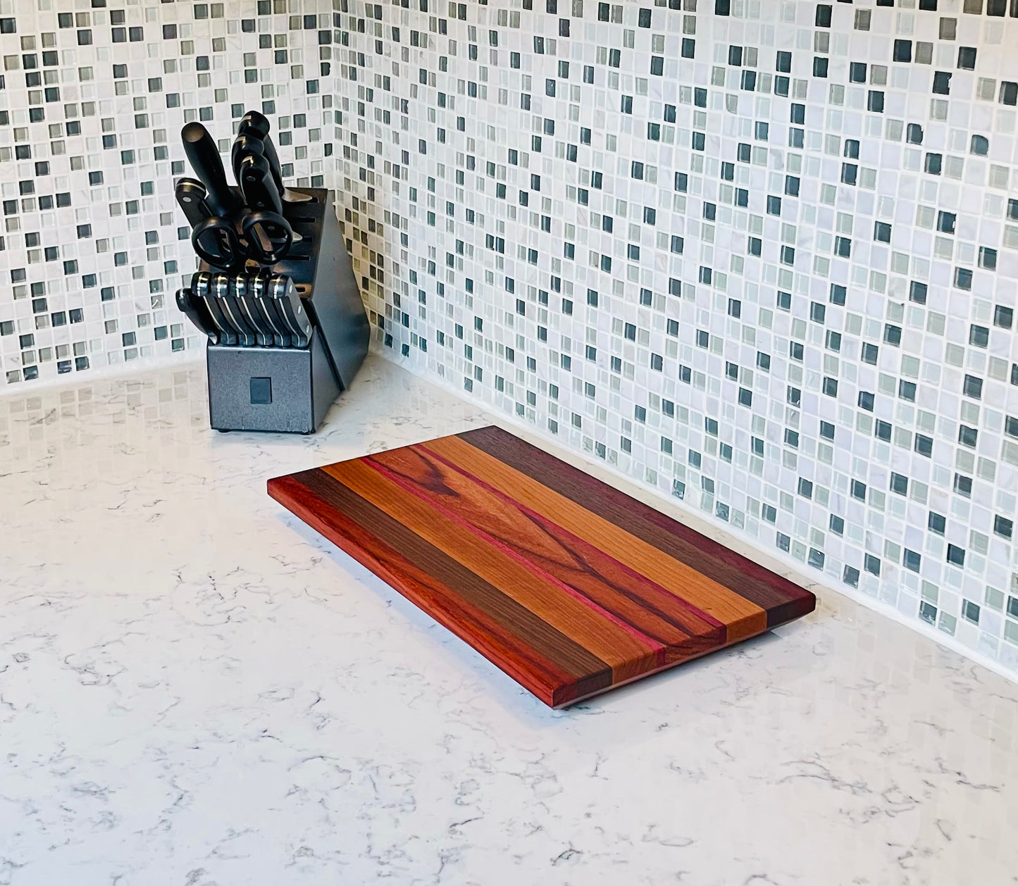 Cutting Board Stands - Zebrawood